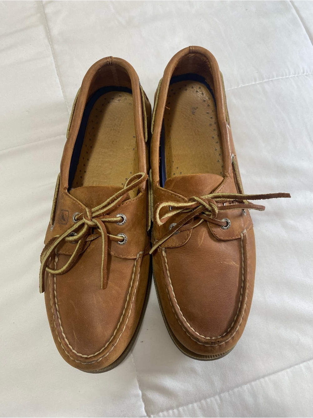 Sperry Chestnut Brown Leather Boat Shoes